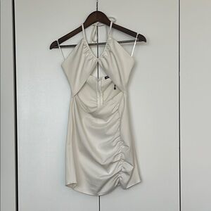 Zara Elegant White Mini Dress